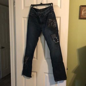 Lauren jeans company premium. Size 4 embellished blue jeans.